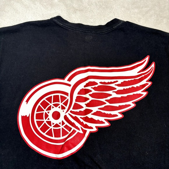 Detroit Red Wings NHL Double Sided Twon Toned Shirt Sz L - Picture 7 of 7